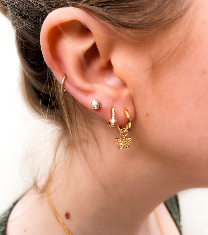 Captivating Gold Stud Earrings